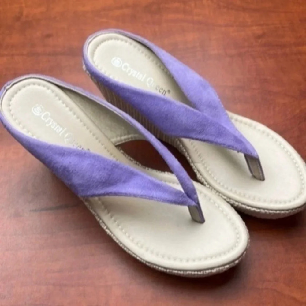 Crystal queen ladies slippers 40